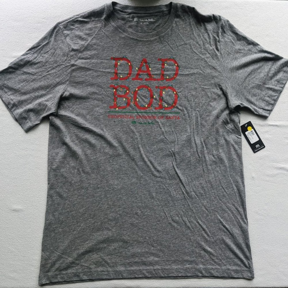 Men's Travis Mathew Golf T Shirt Size XL Spike The Punch Dad Bod Christmas NEW - Picture 2 of 6